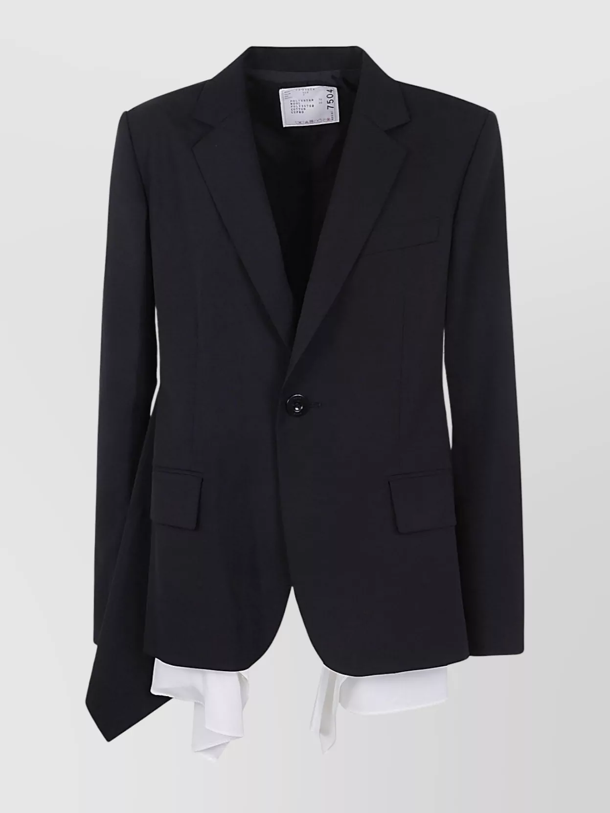 Sacai Panel Detail Flap Pockets Notched Lapels