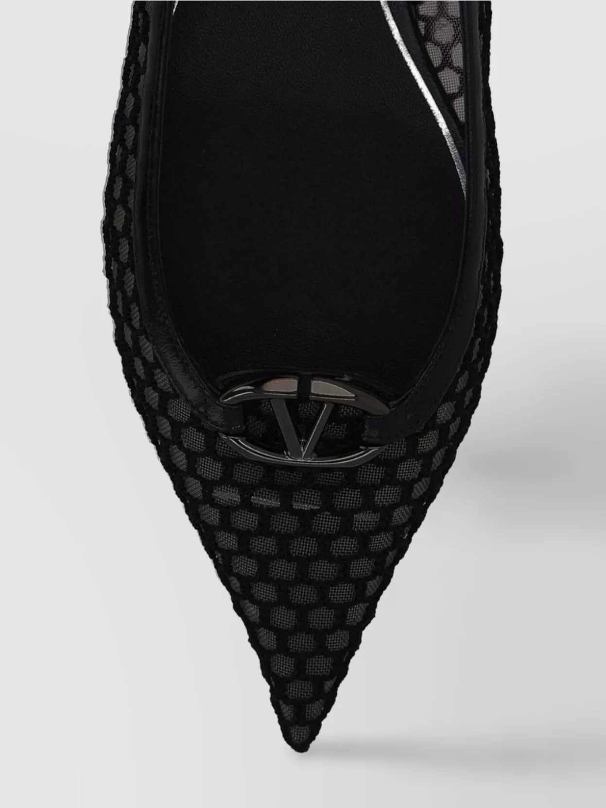 Valentino Garavani Leather Pointed Slingback Ballet Flats 20 Mm