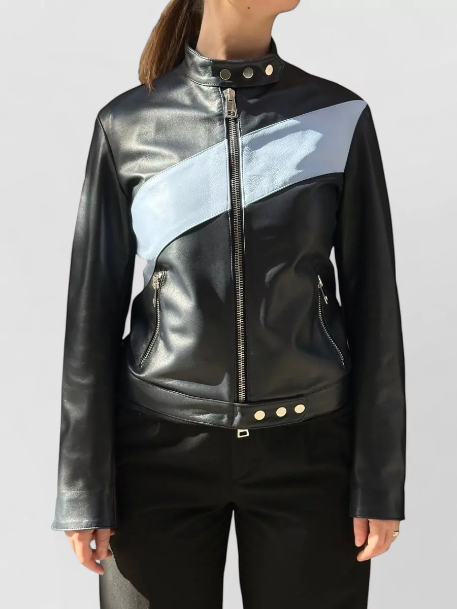 La Rose Leather bomber jacket