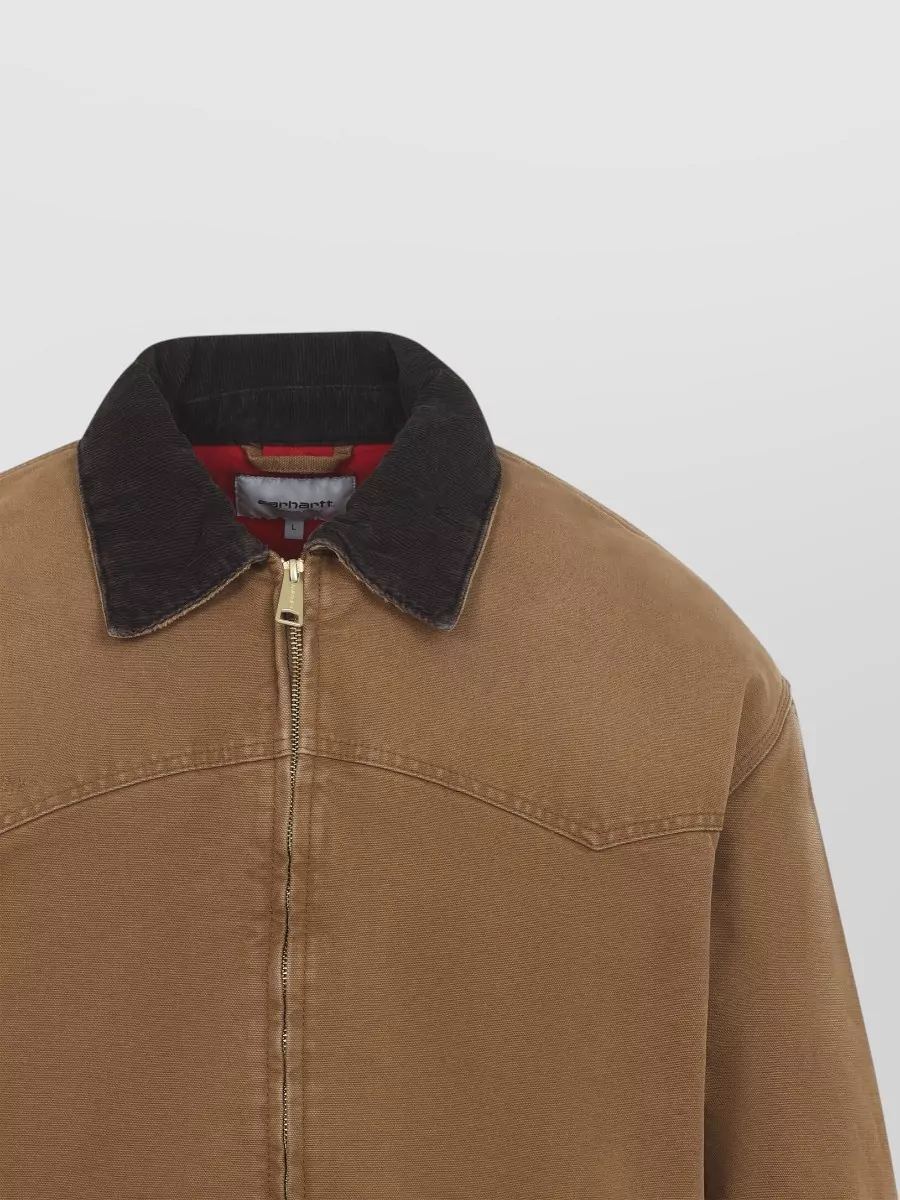 Carhartt Wip Santa Fe Jacket Corduroy Collar Ribbed Cuffs