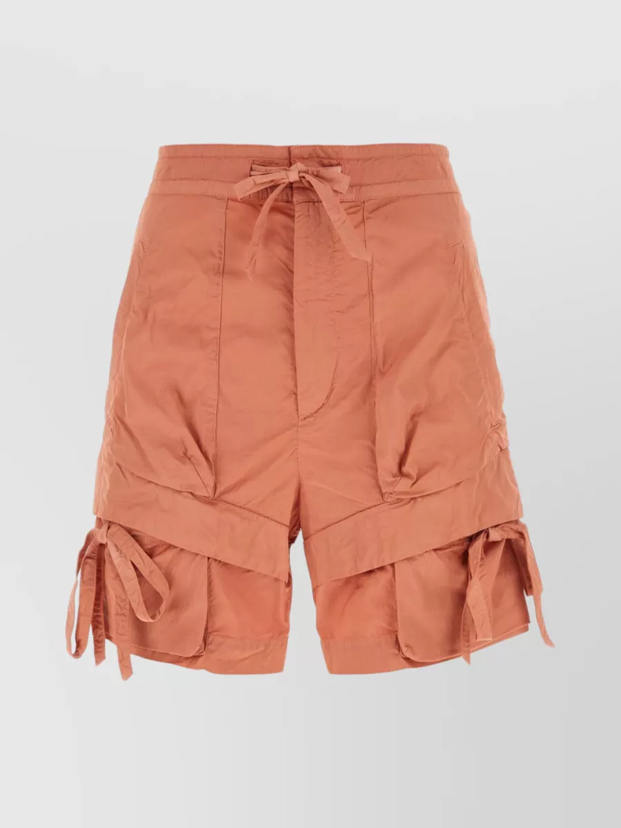 Shop Isabel Marant Nala Viscose Blend Shorts With Waist Tie In Pink