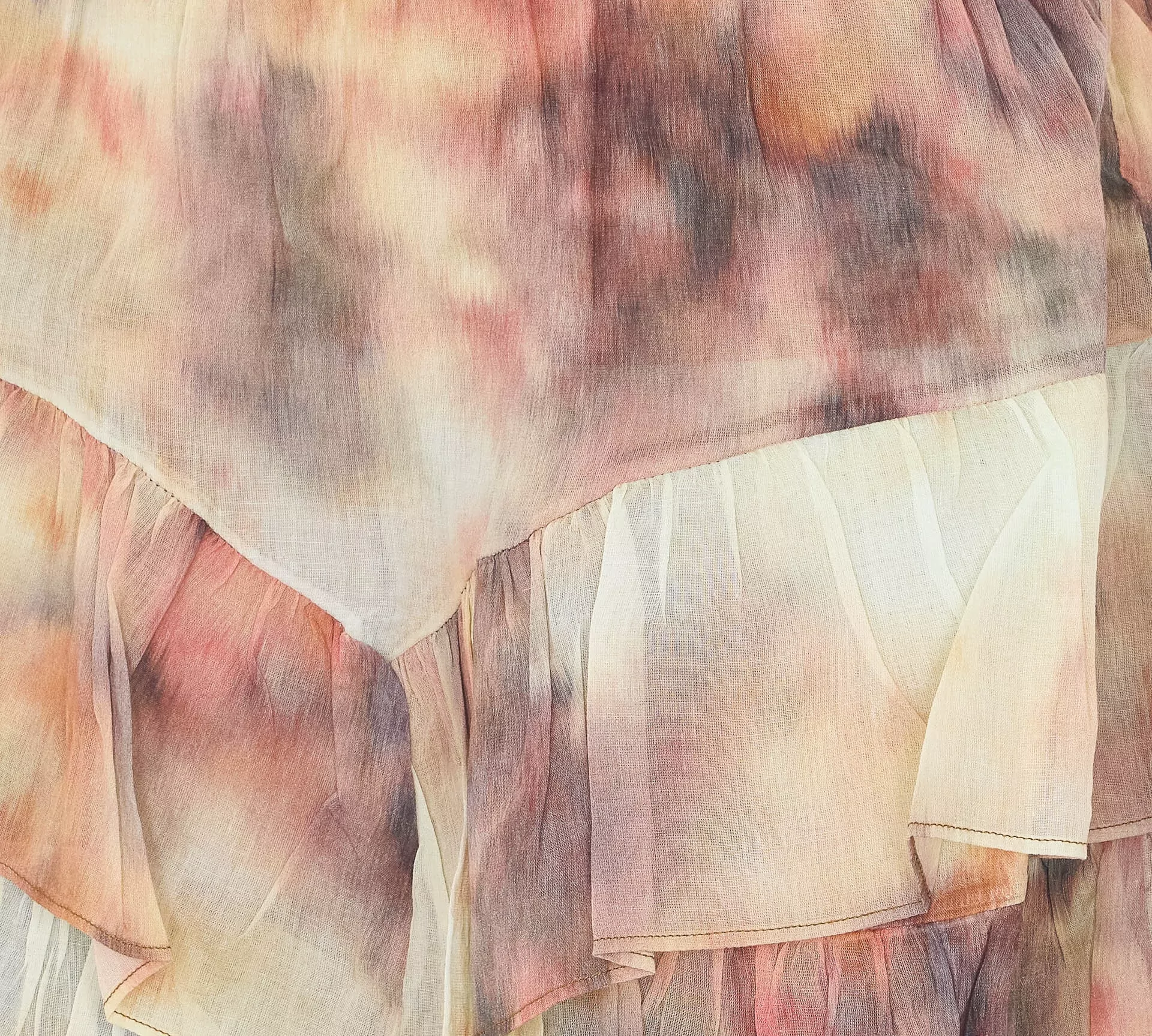 Isabel Marant Etoile Tie-Dye Ruched Tailored Shorts