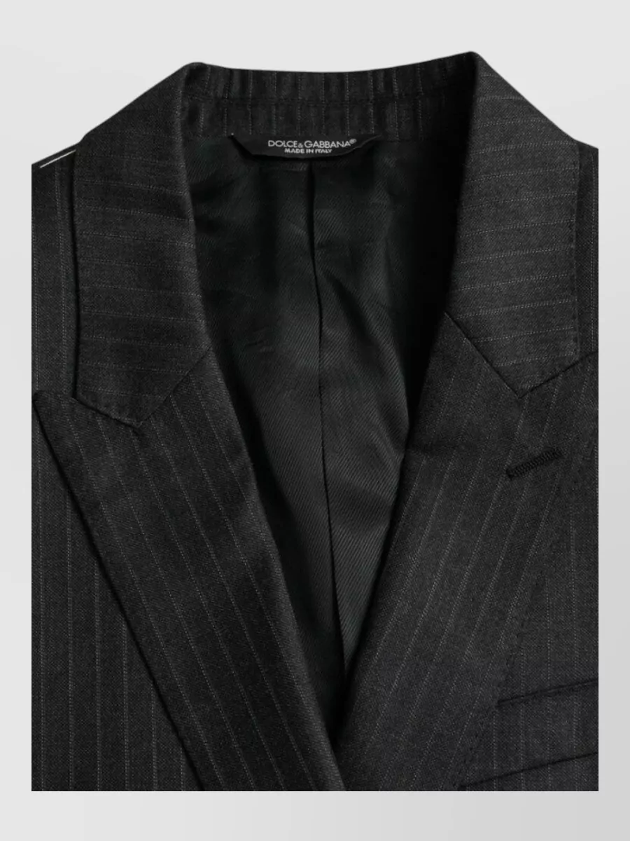 Dolce&Gabbana Virgin wool pinstripe single breasted suit jacket