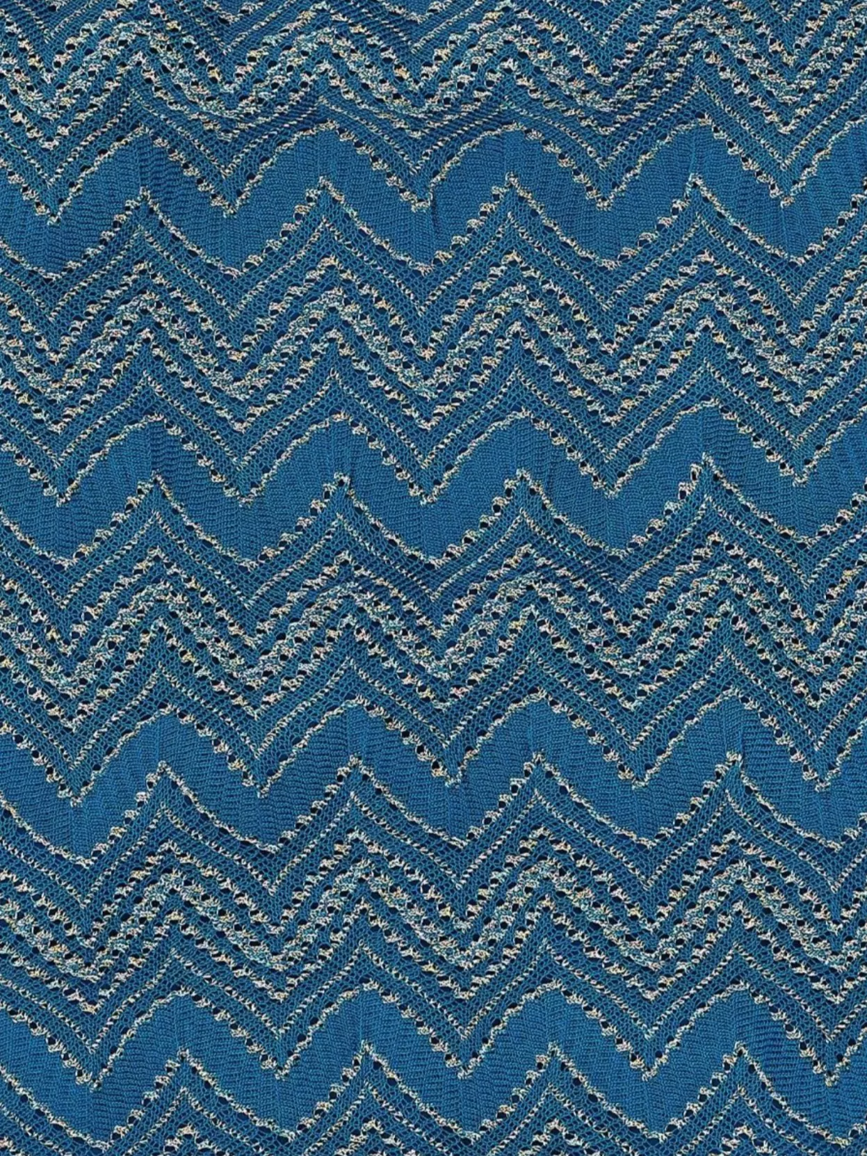 Missoni Lamé Zigzag Pattern Swimsuit