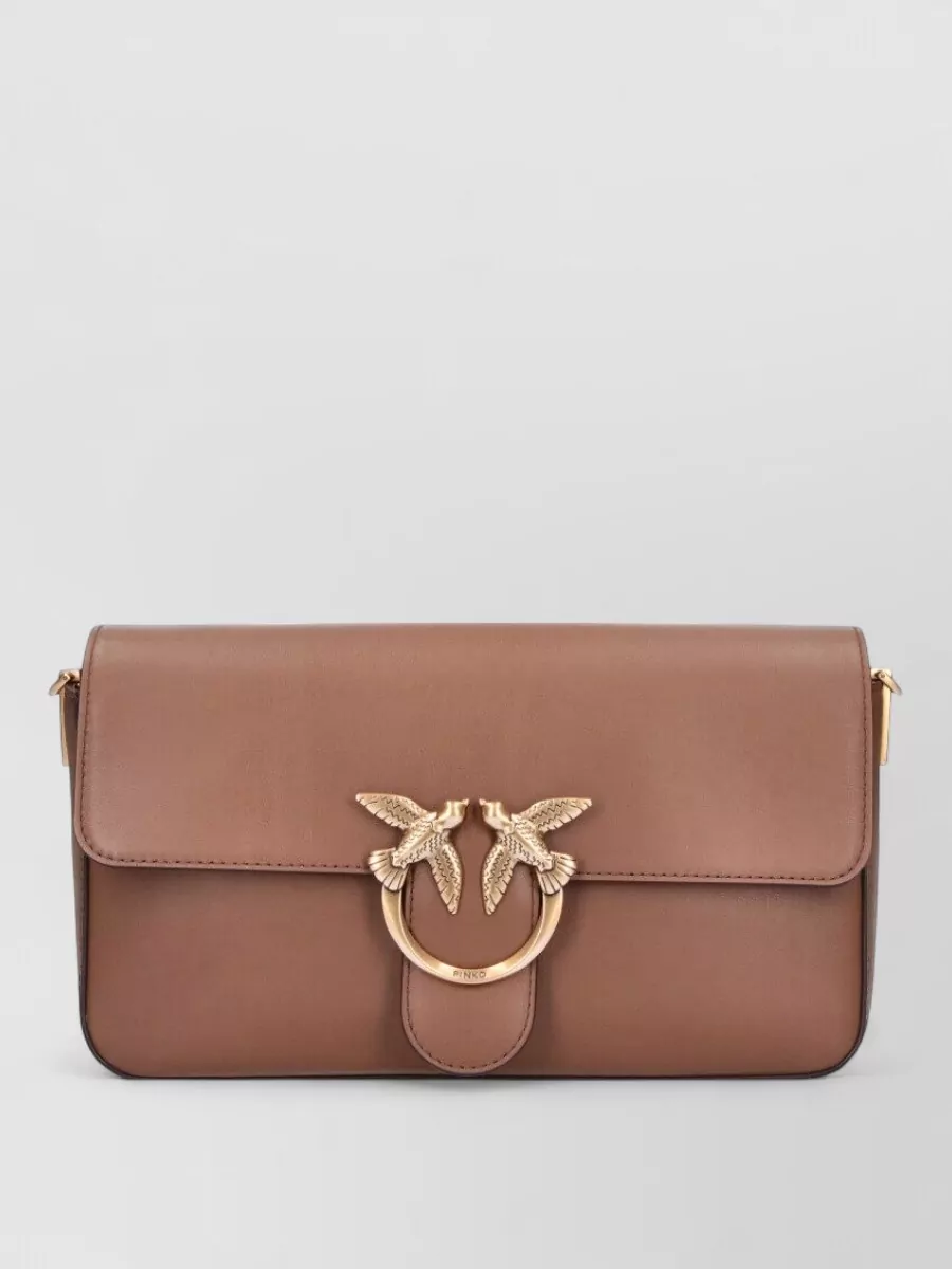 Pinko na leather clutch bag