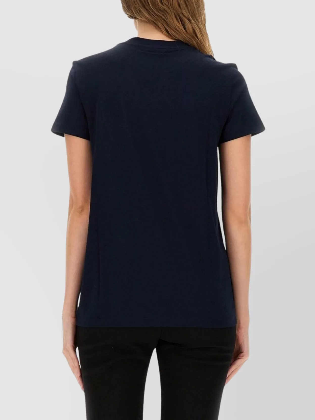Max Mara Short Sleeve Crew Neck T-Shirt With Straight Hem