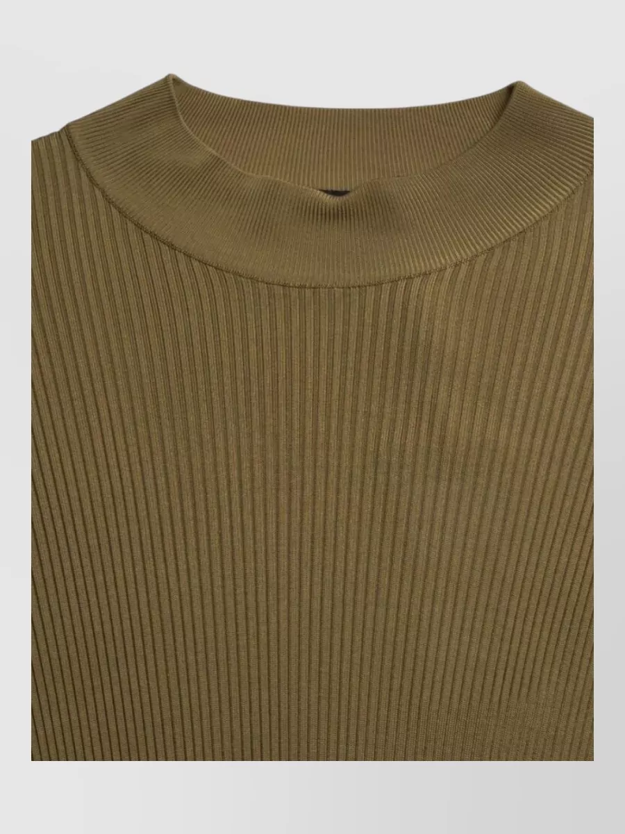 Dolce&Gabbana Viscose ribbed slim-fit crewneck sweater