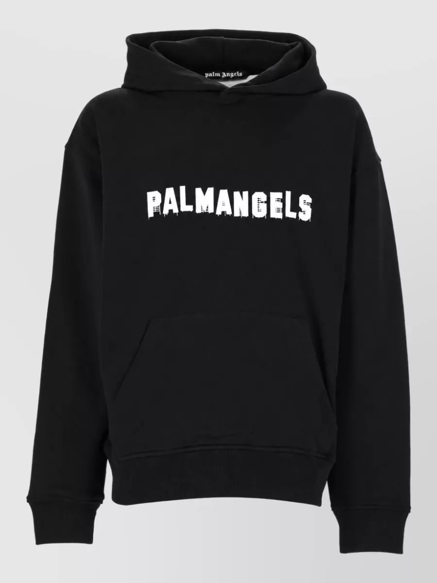 Palm Angels Cotton printed hoodie