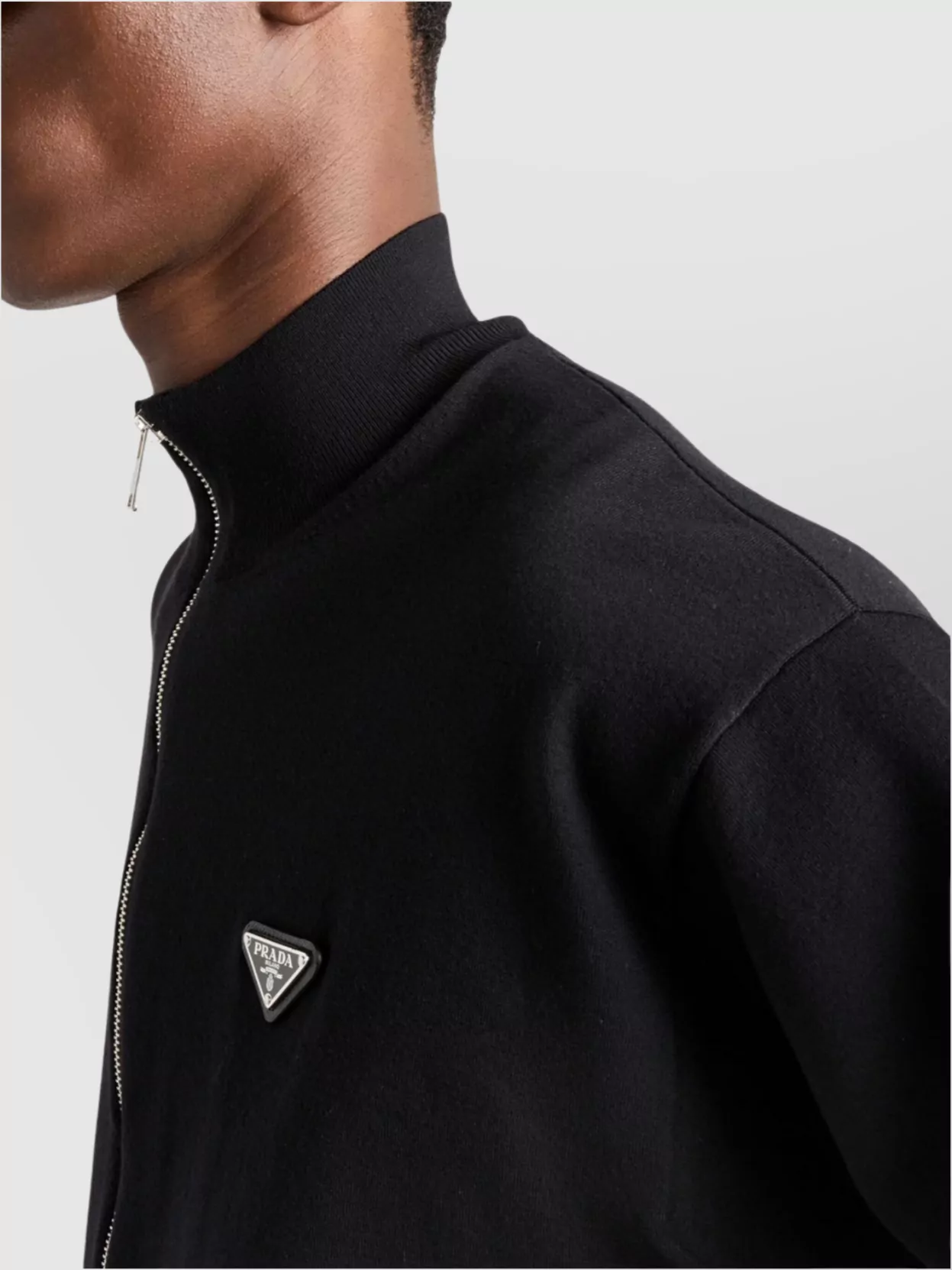 Prada Ribbed Cuffs And Hem Oversized Wool Cardigan