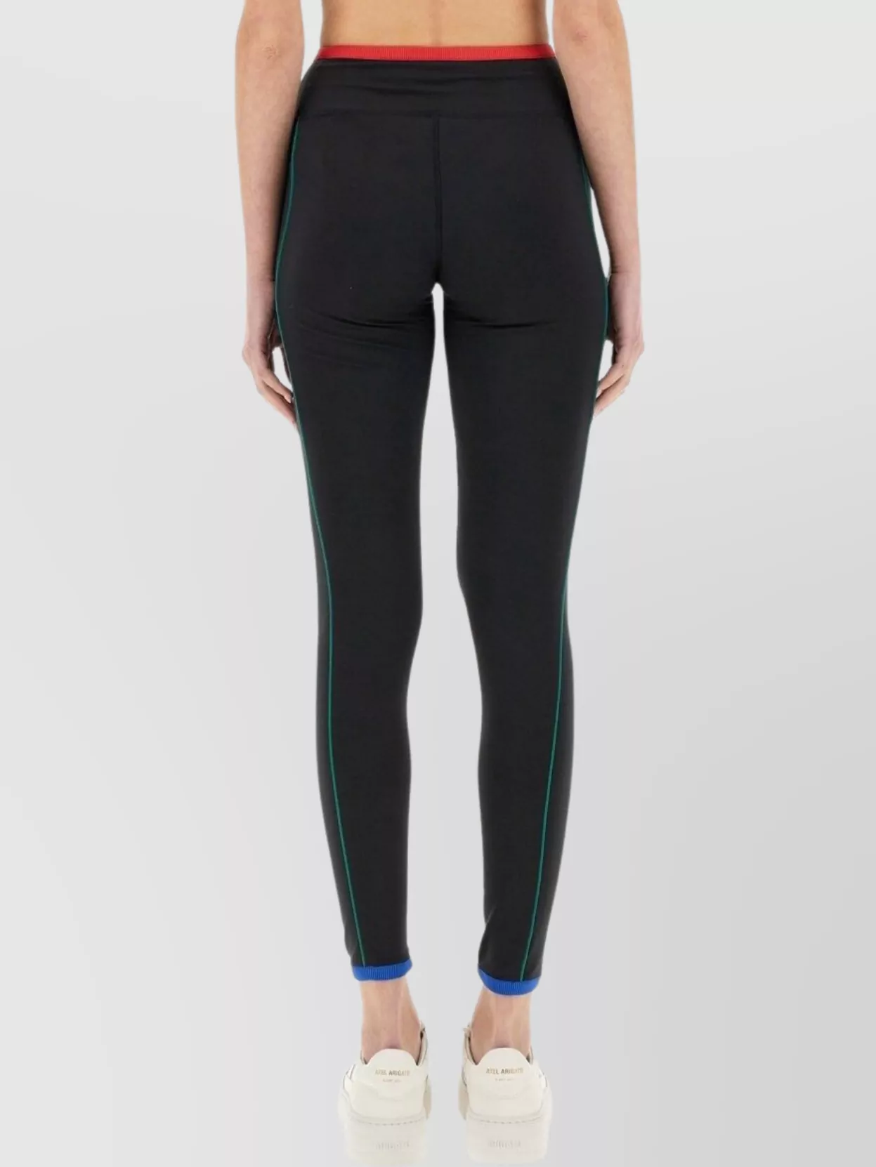 Casablanca High-waisted Sports Leggings With Side Stripe Accents