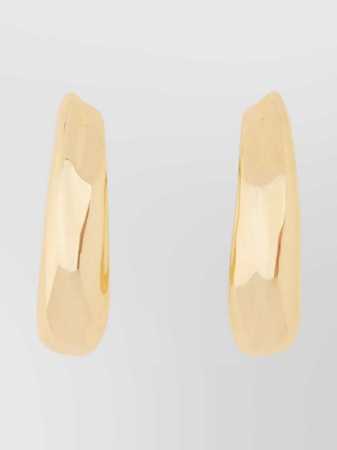 Alysi Curved Gold-Tone Hoop Earrings Design