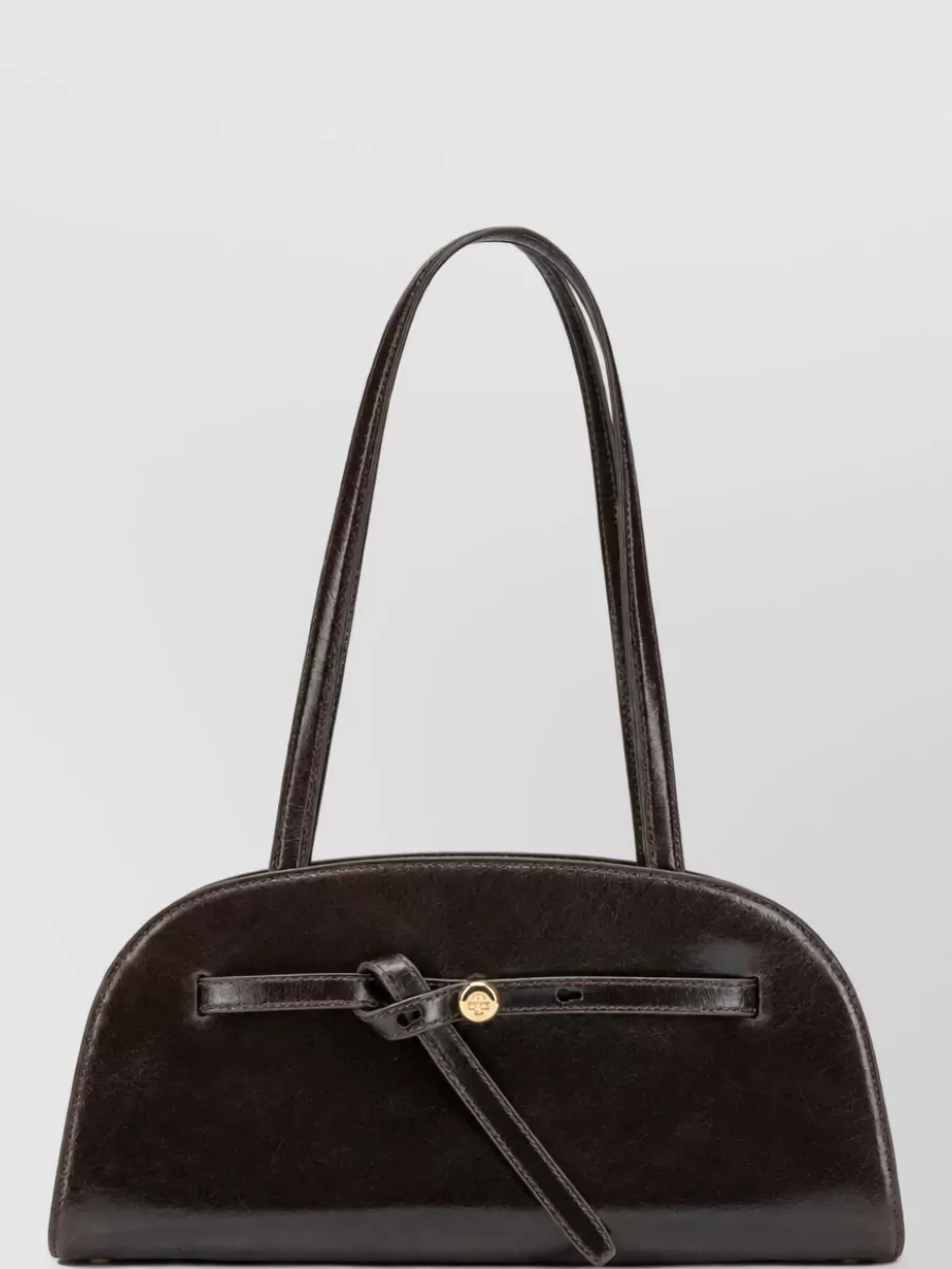 Tory Burch romy medium suede clutch bag