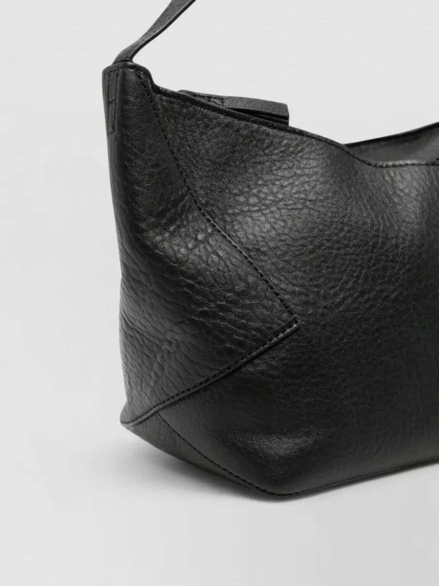 Studio Nicholson Leather Fold Detail Shoulder Bag