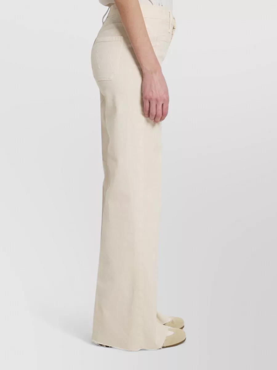 Mother Denim Mid-Rise Wide-Leg Jeans