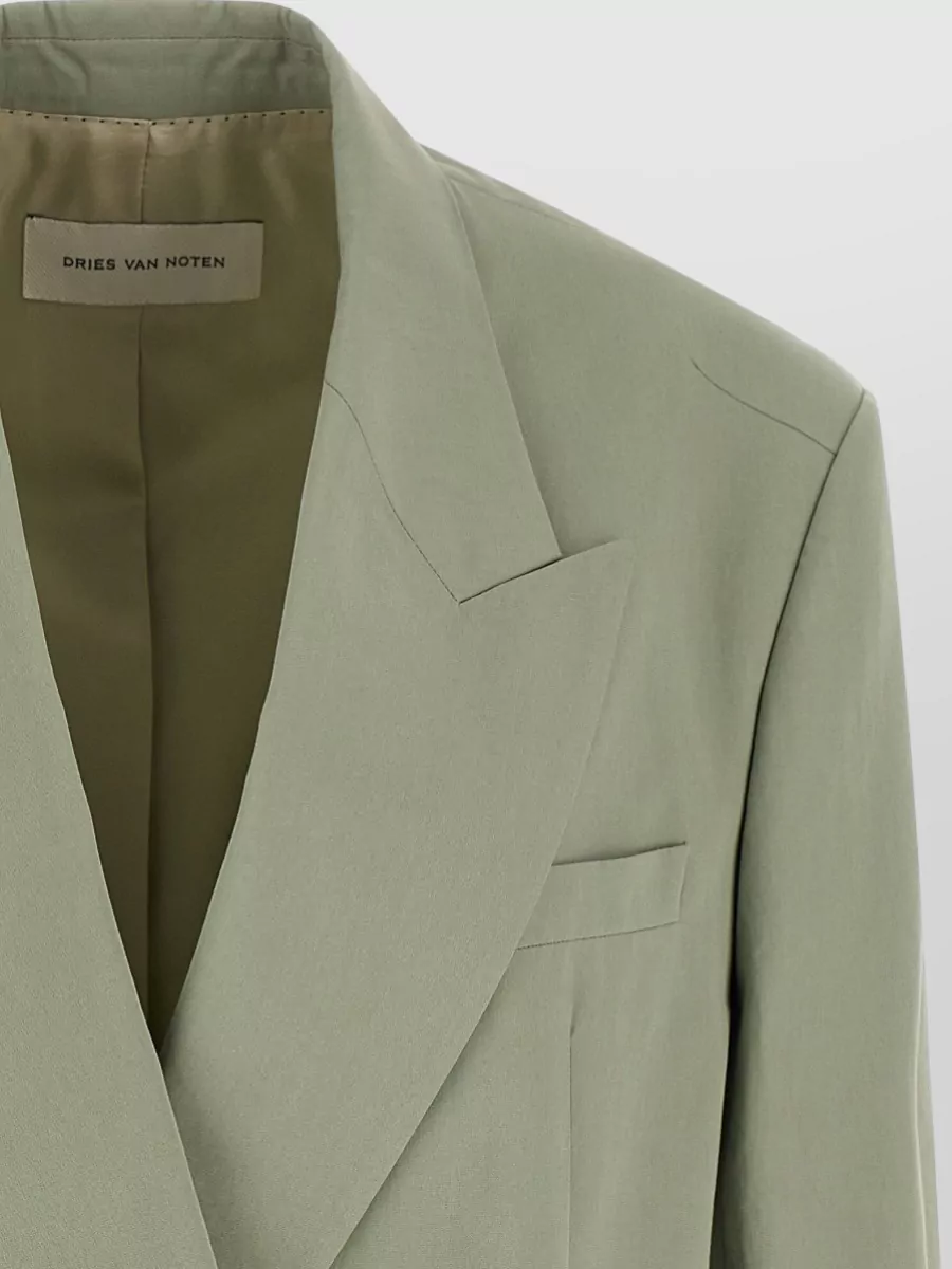 Dries Van Noten Cotton Double-Breasted Blazer