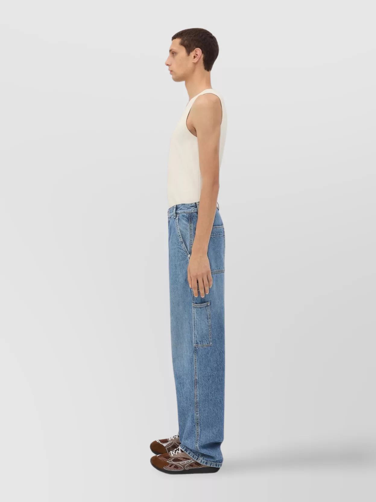 Bottega Veneta Vintage Style Cargo Jeans