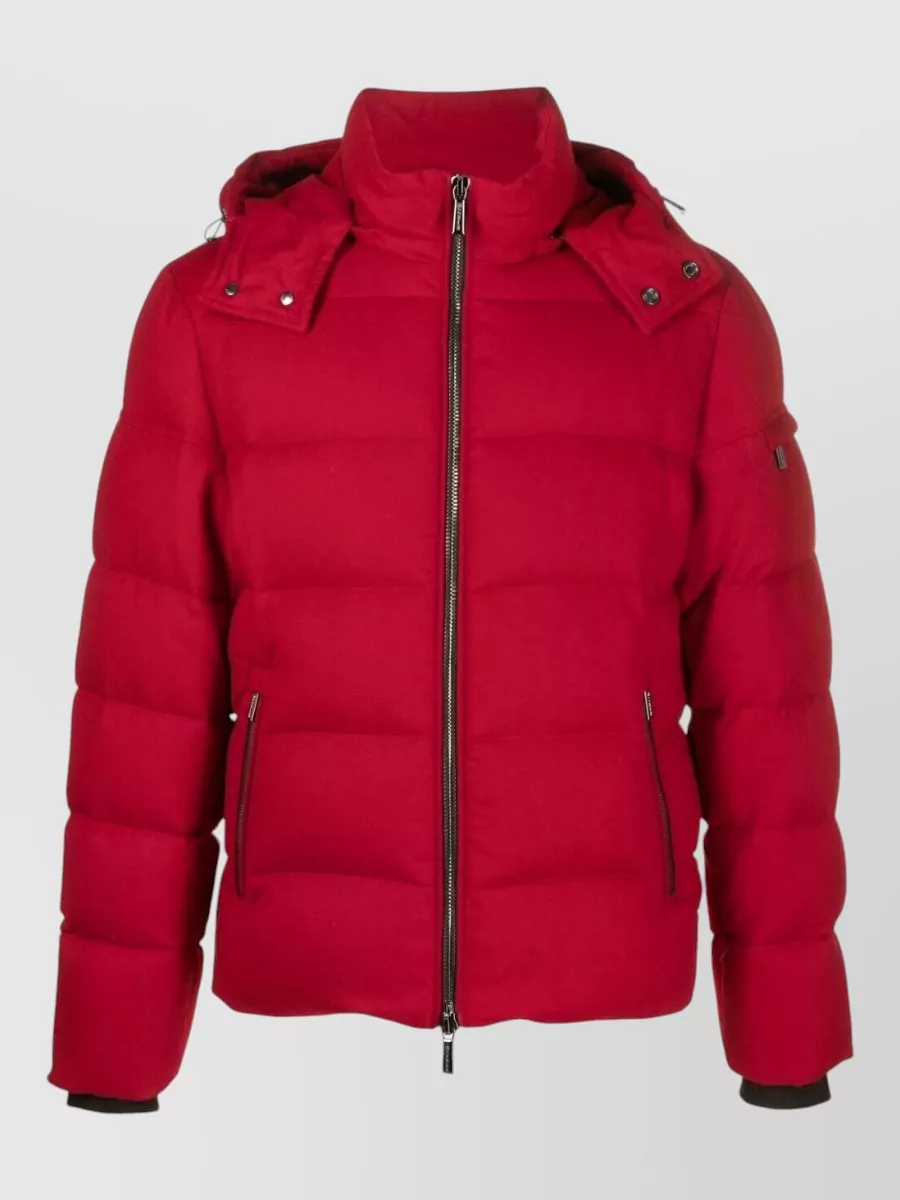Moorer Brett Hooded Padded Jacket Long Sleeves