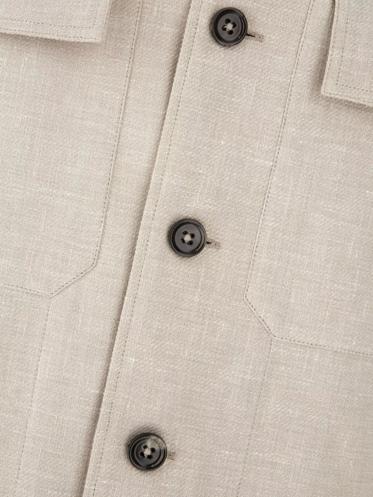 Zegna Shirt Linen Blend Chest Pockets