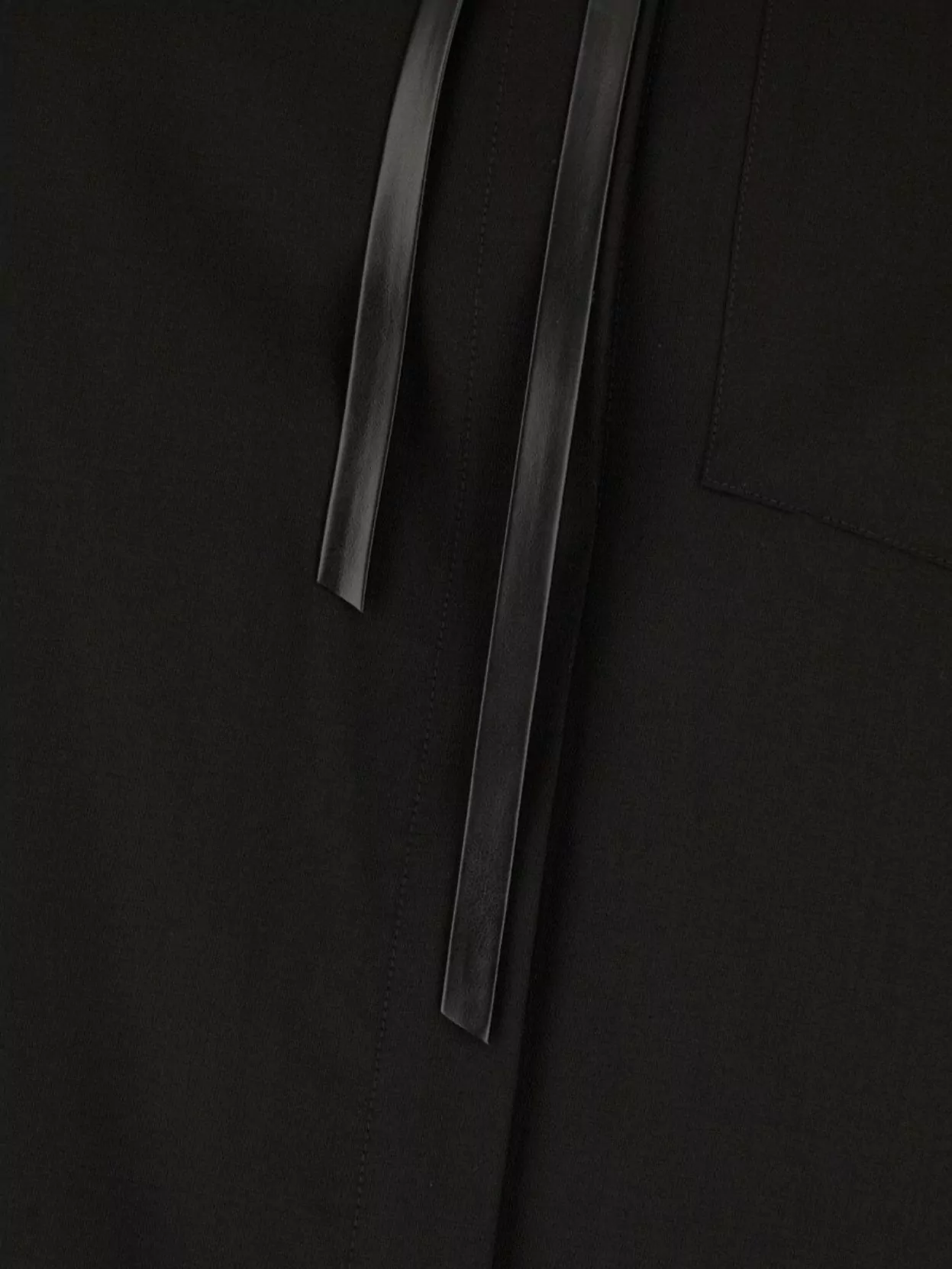 Sportmax Black Wool Shirt In Black