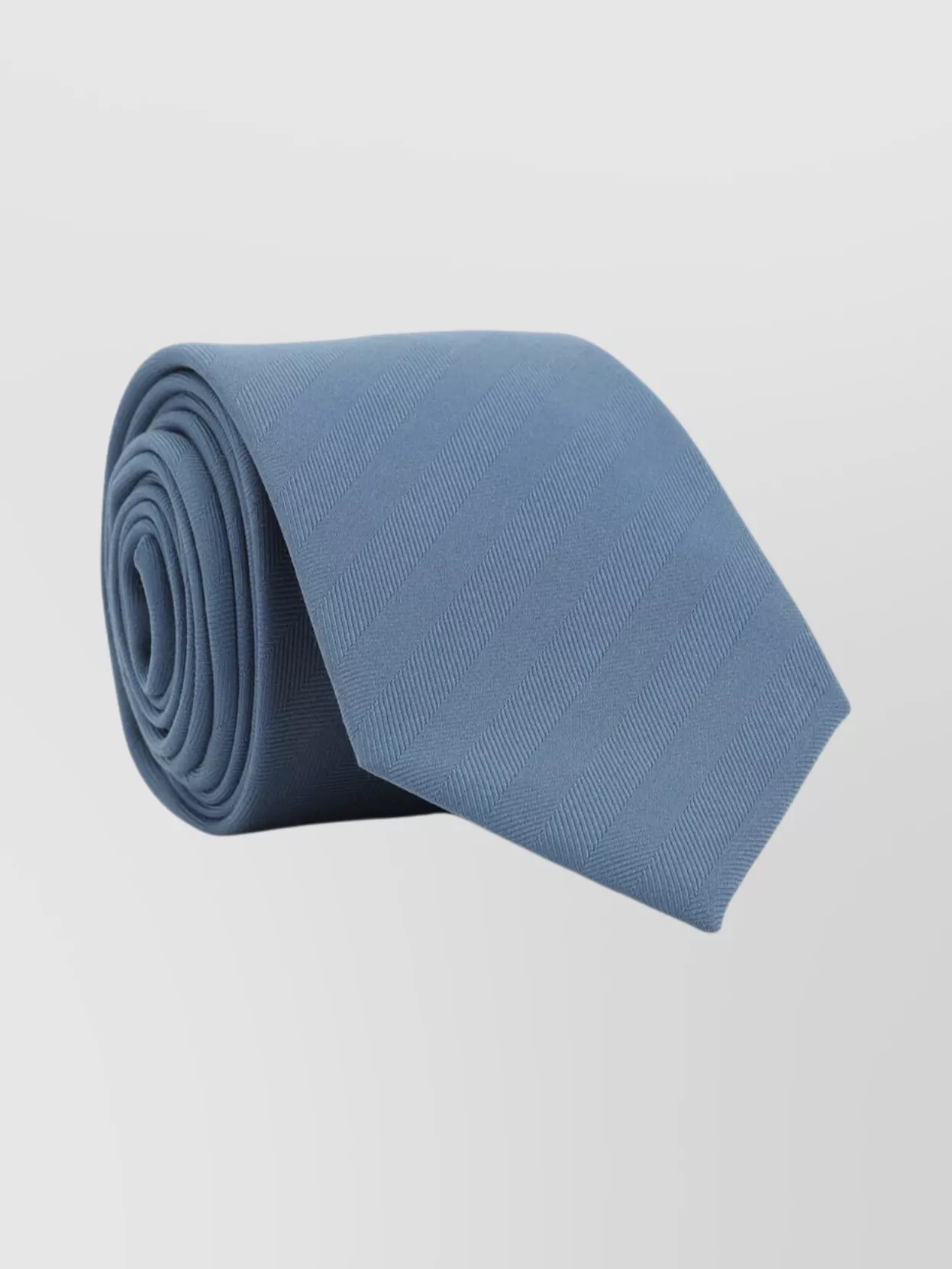 Brioni Textured Diagonal Pattern Silk Tie In Blue