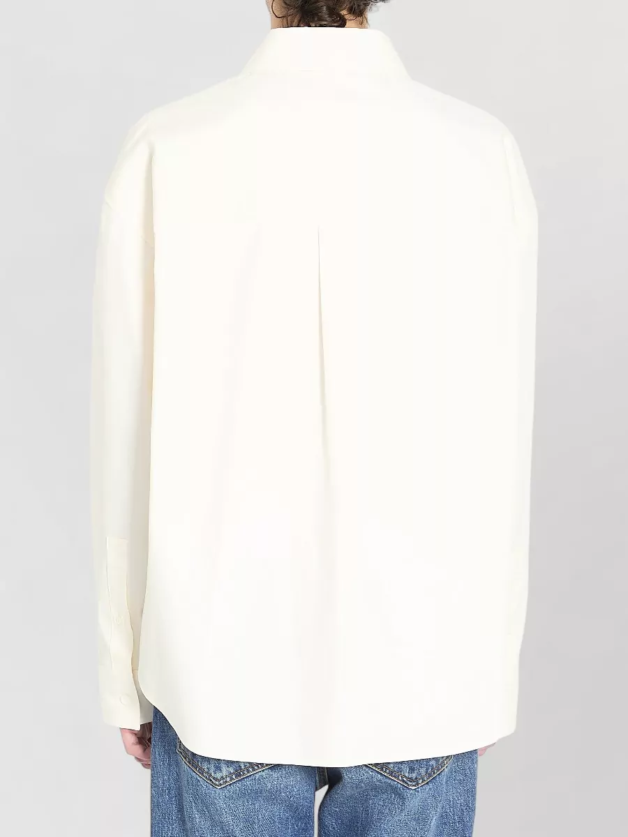 Loewe Cotton Twill Shirt Pointed Collar Regular Fit