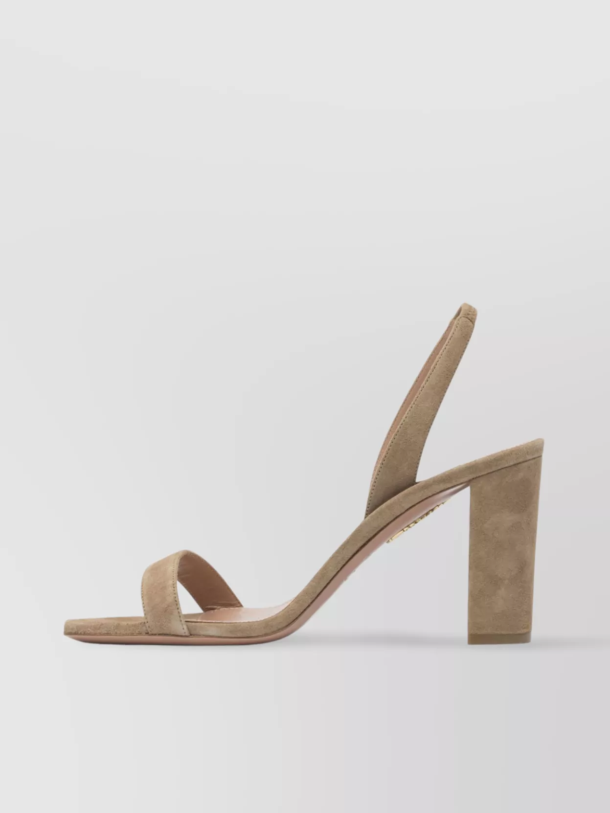 Aquazzura Heeled Sandals With Open Toe And Suede Finish