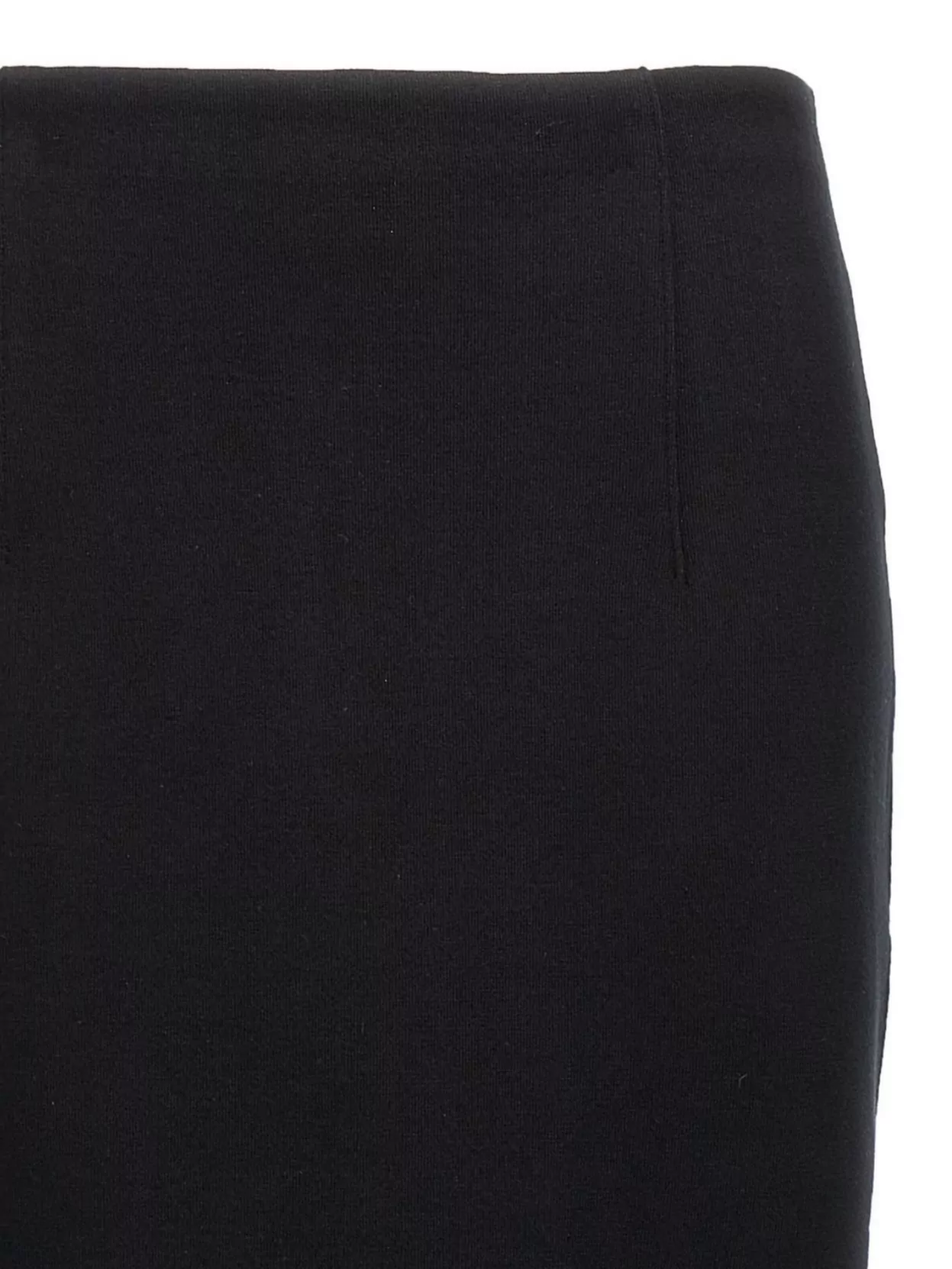 Auralee Reversible Knit Skirt High Waist In Black