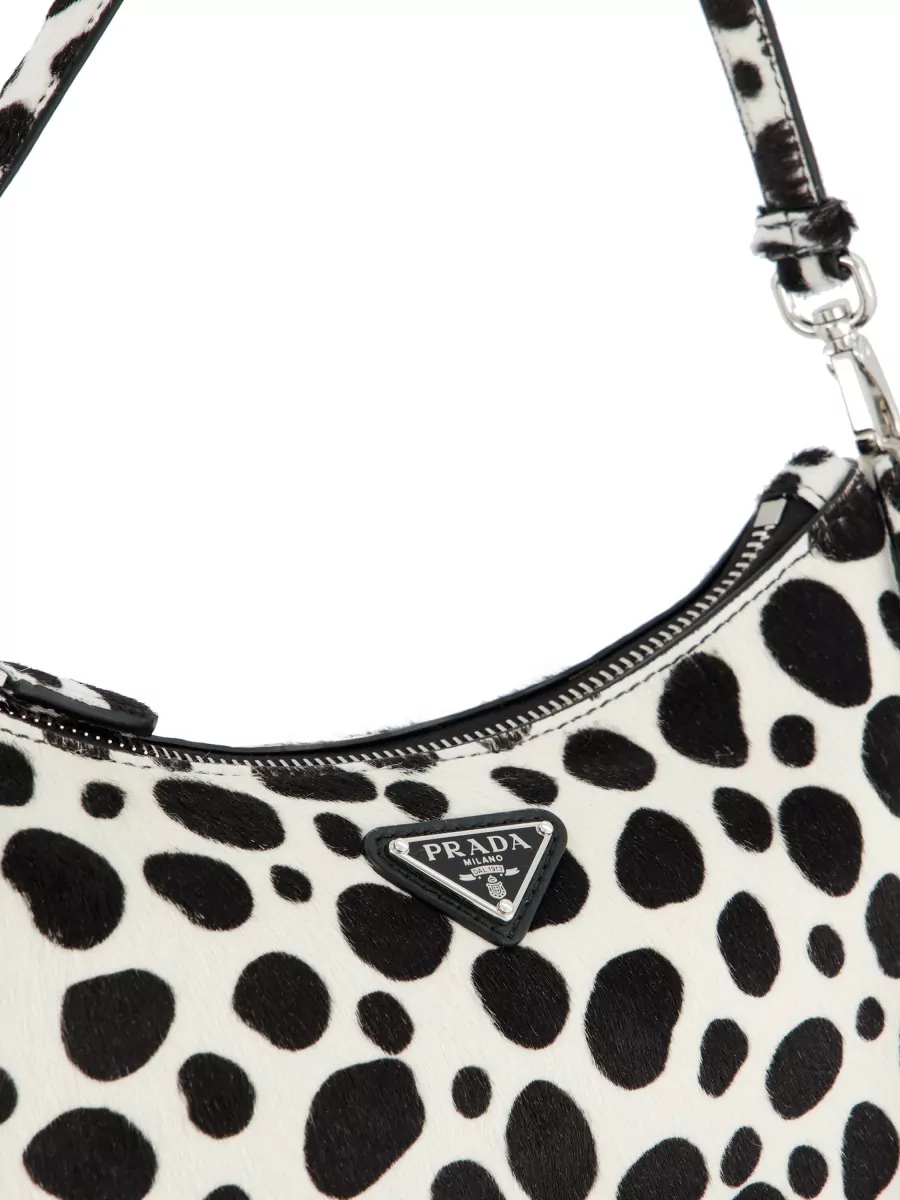 Prada Triangle Leather Clutch Bag