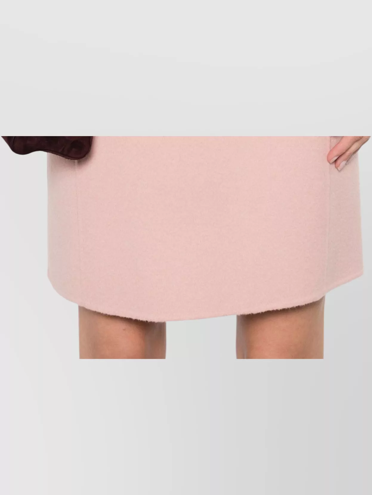 Parosh Wool A-Line Skirt Back Seam