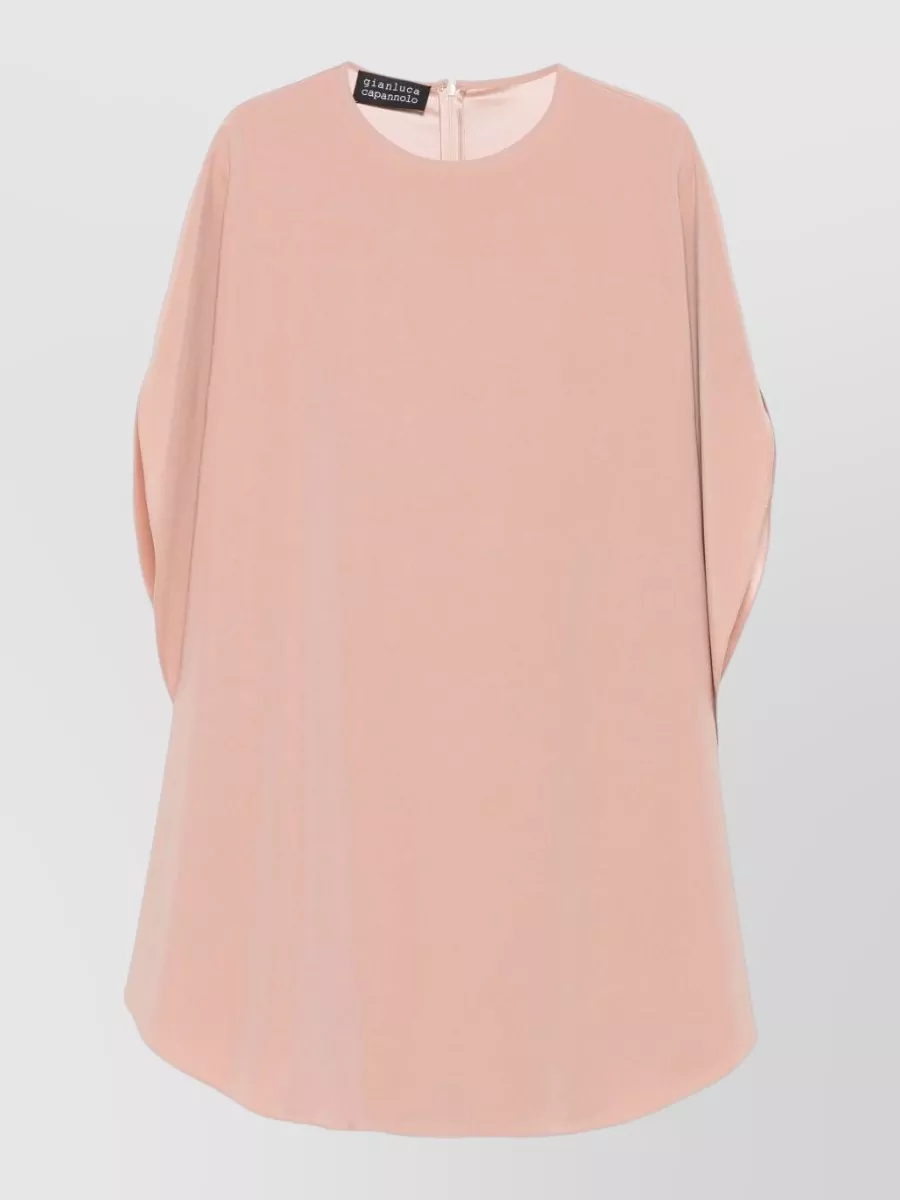 Gianluca Capannolo Cotton Split Sleeve Knee-Length Dress