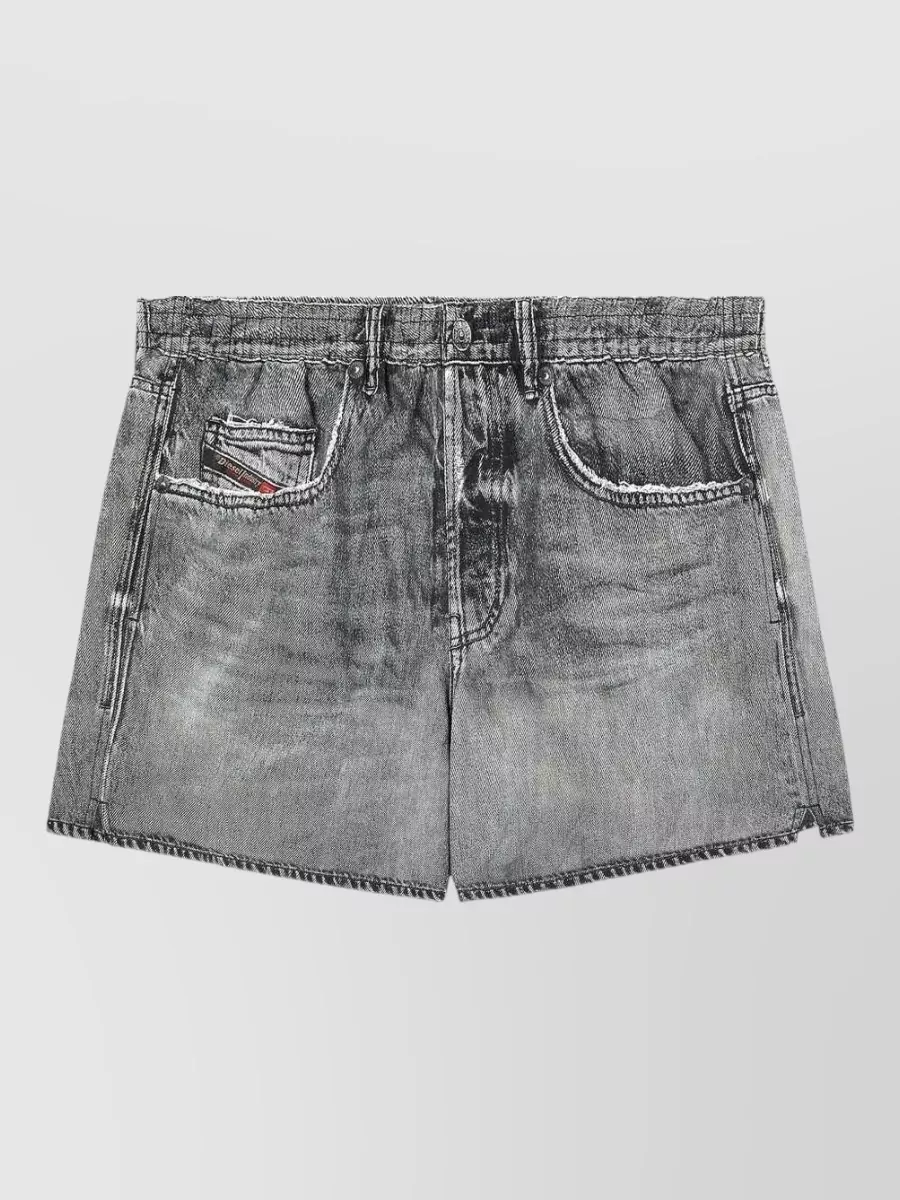 Diesel denim-effect chino shorts