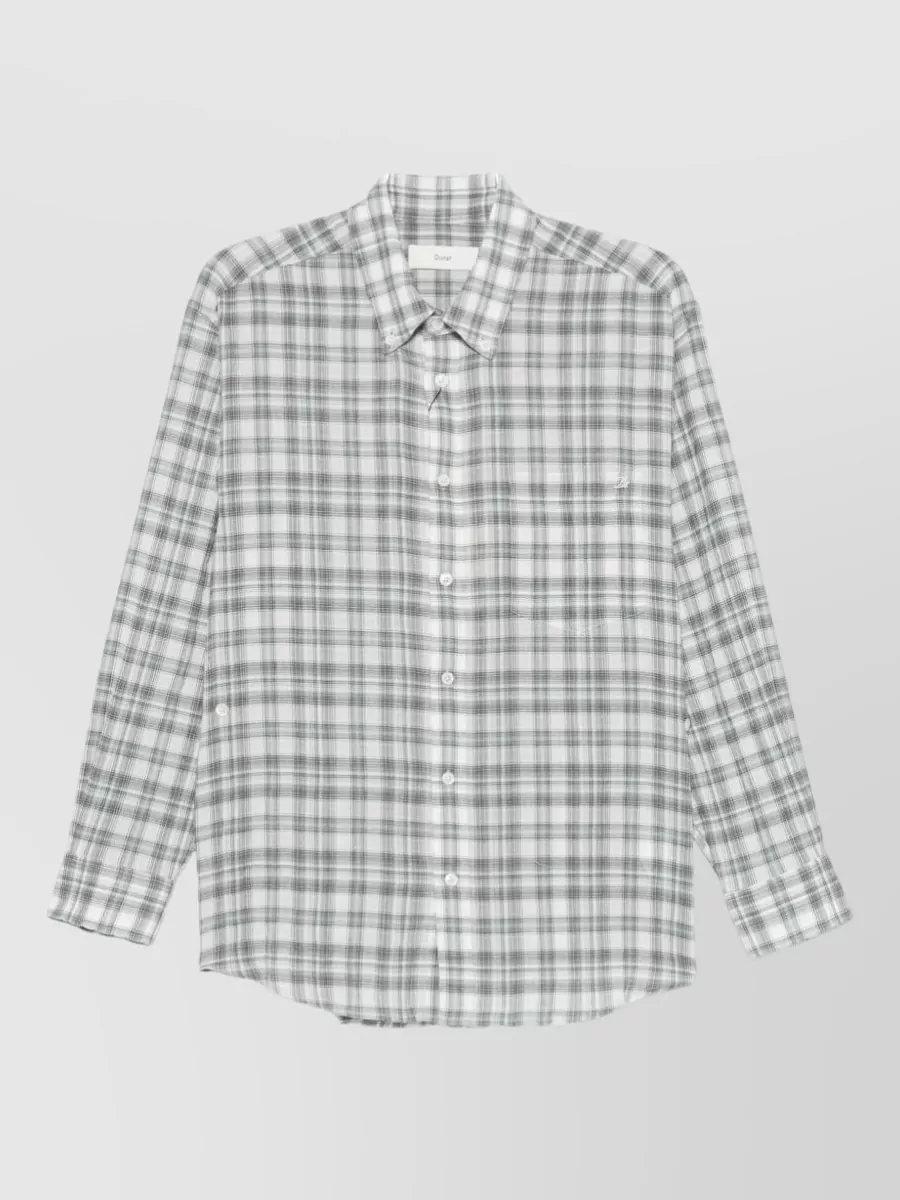 Dunst checked cotton long-sleeve shirt