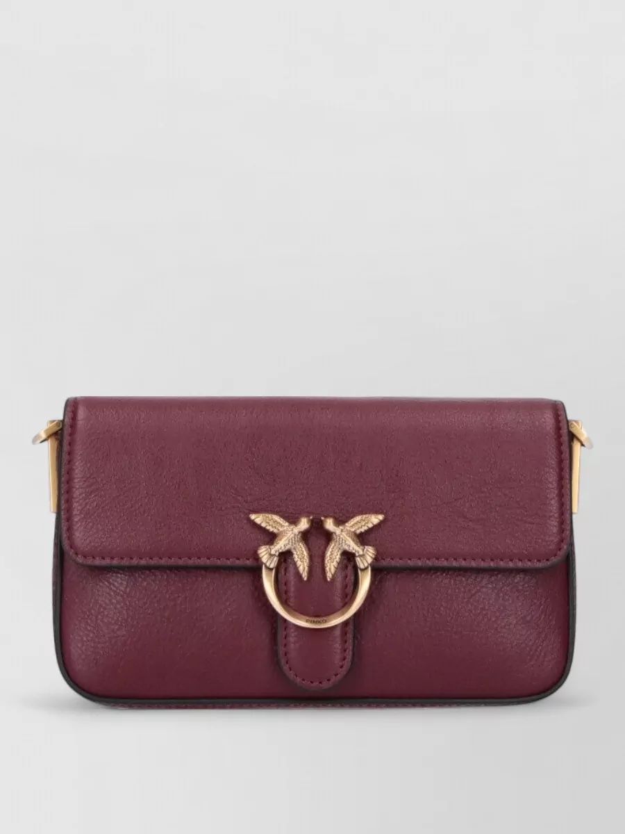 Pinko Chain Strap Clutch Bag Front Flap