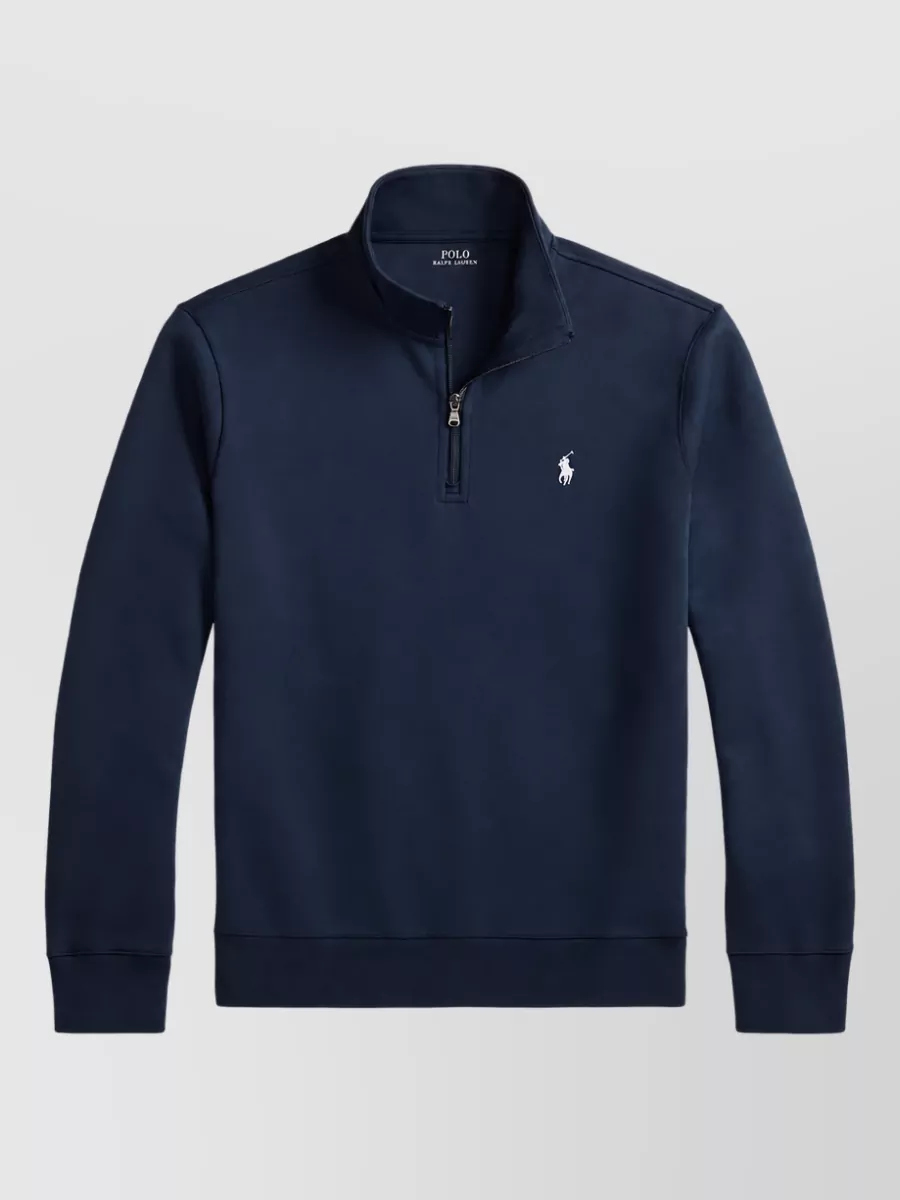 Polo Ralph Lauren double-knit mockneck quarter-zip pullover