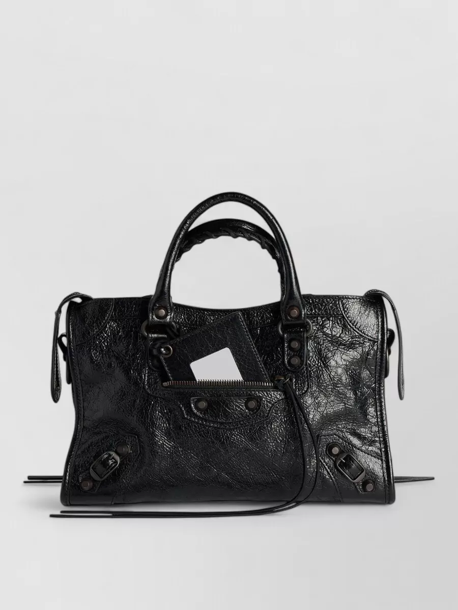 Balenciaga Le City Small Leather Shoulder Bag