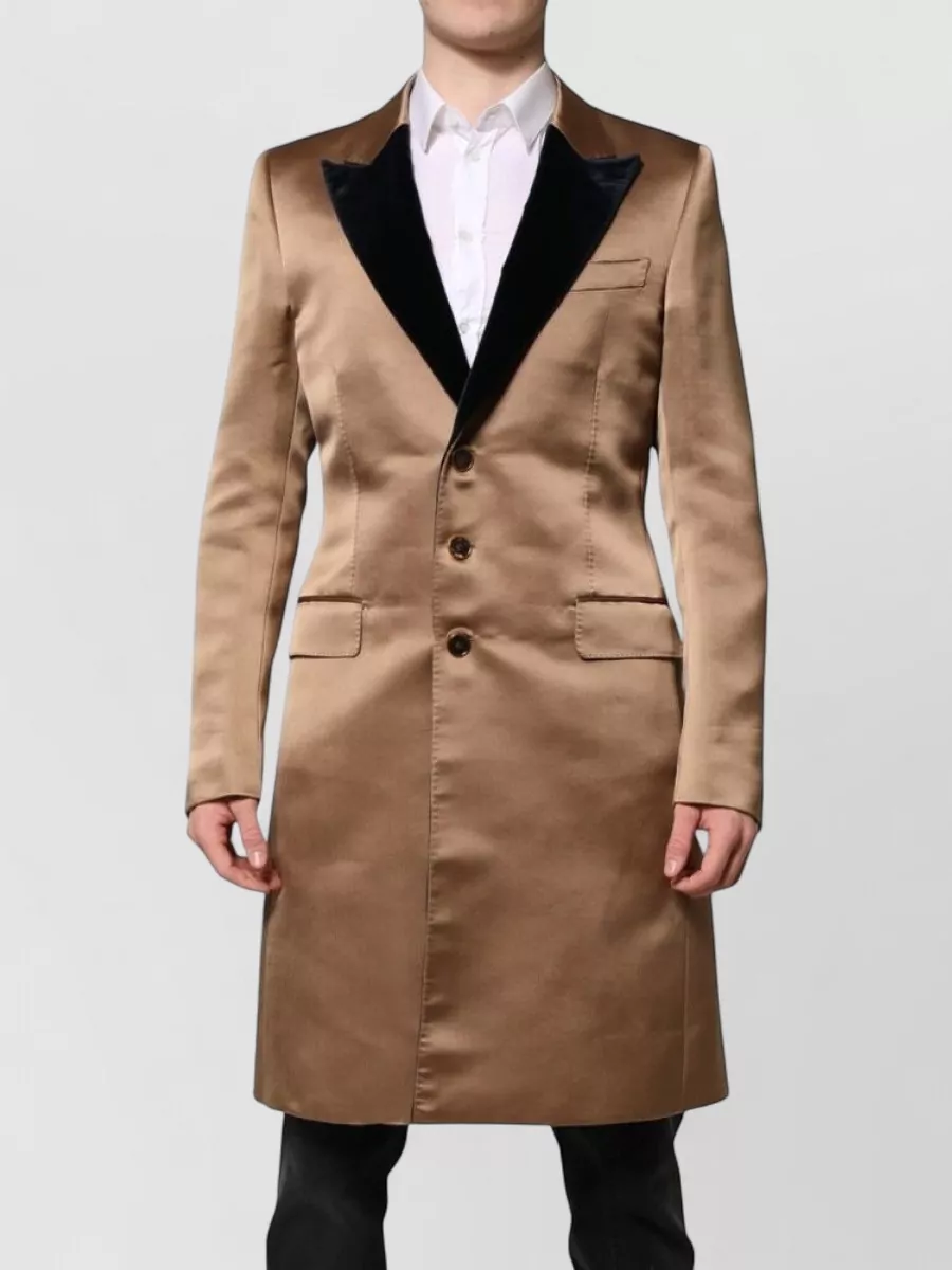 Dolce&Gabbana Silk single breasted coat