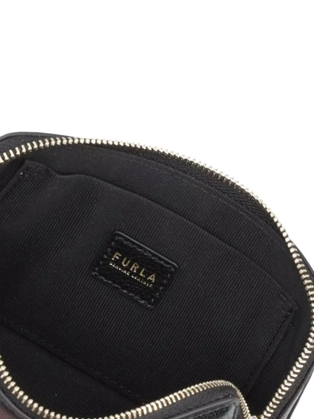 Furla Leather Clutch Bag Textured Finish