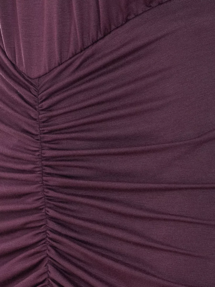 The Andamane Mini T Shirt Dress Ruched Ruffle Detail