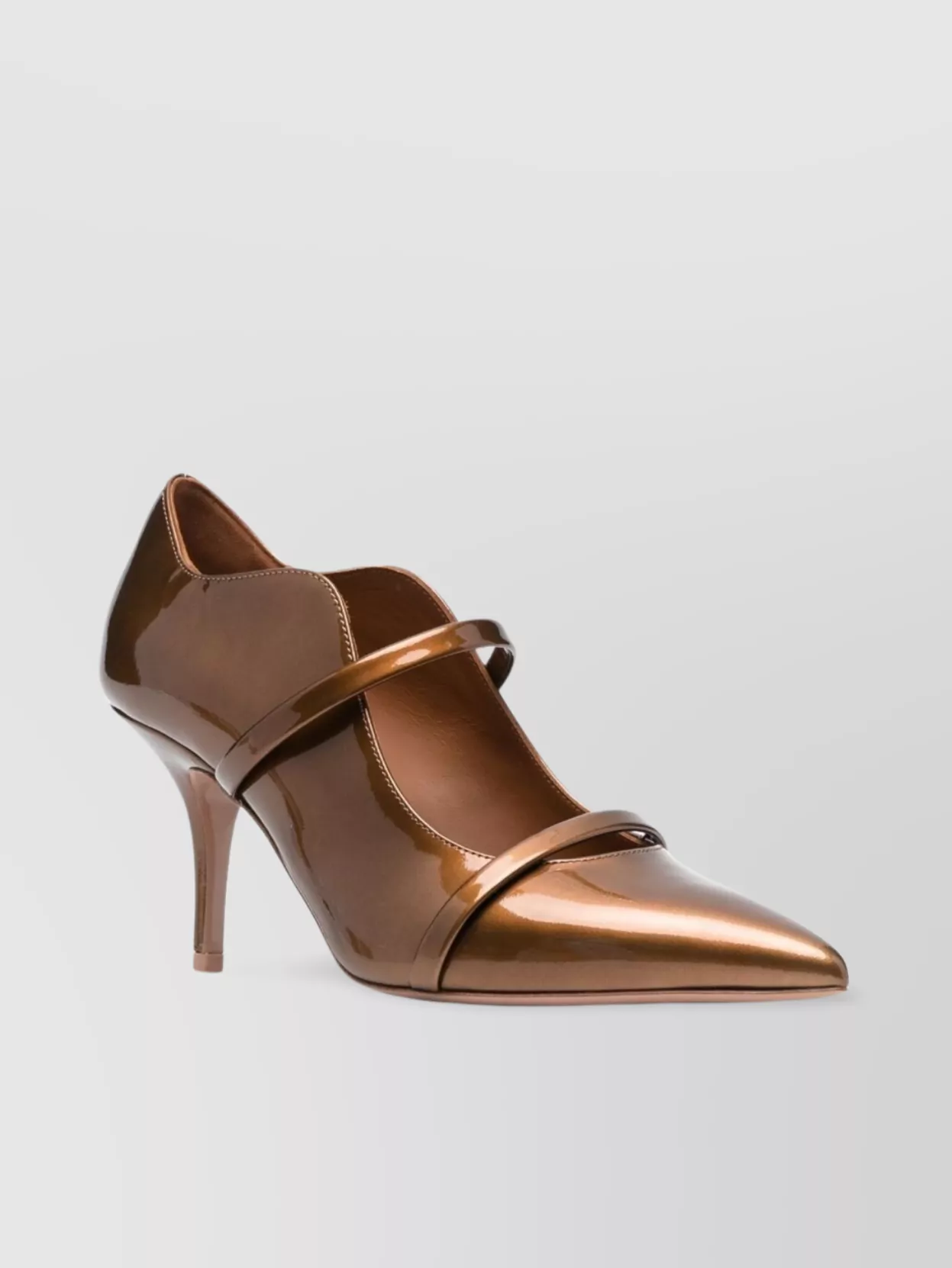 Malone Souliers Maureen Metallic Patent Leather Pumps
