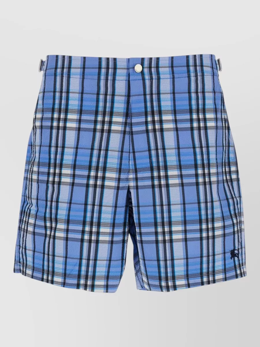 Burberry embroidered knee-length swim shorts