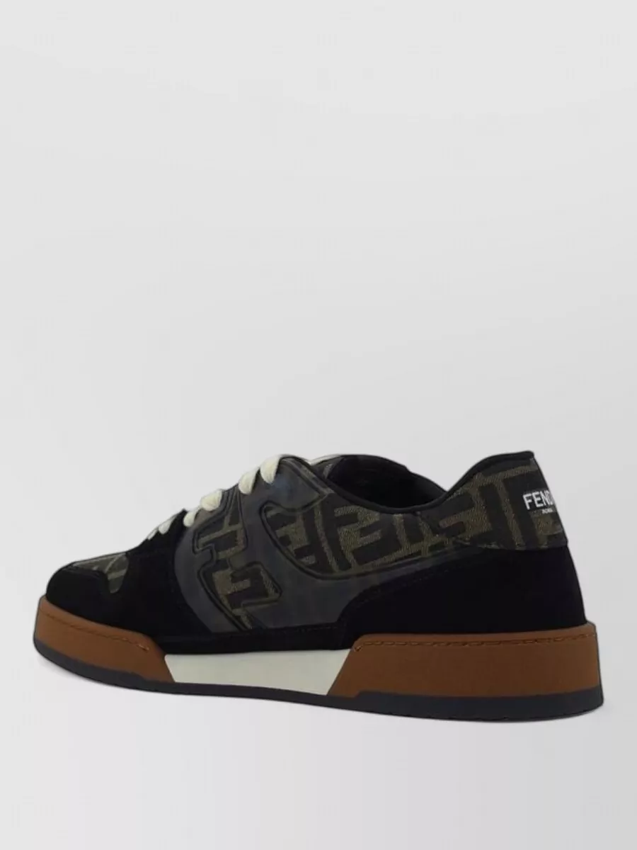 Fendi leather low-top sneakers