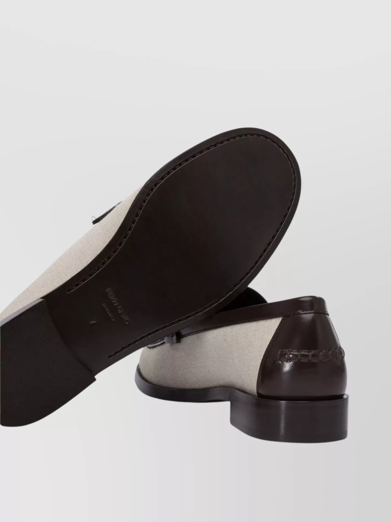 Ferragamo Slip-ons With Contrast Trim And Gold-tone Hardware