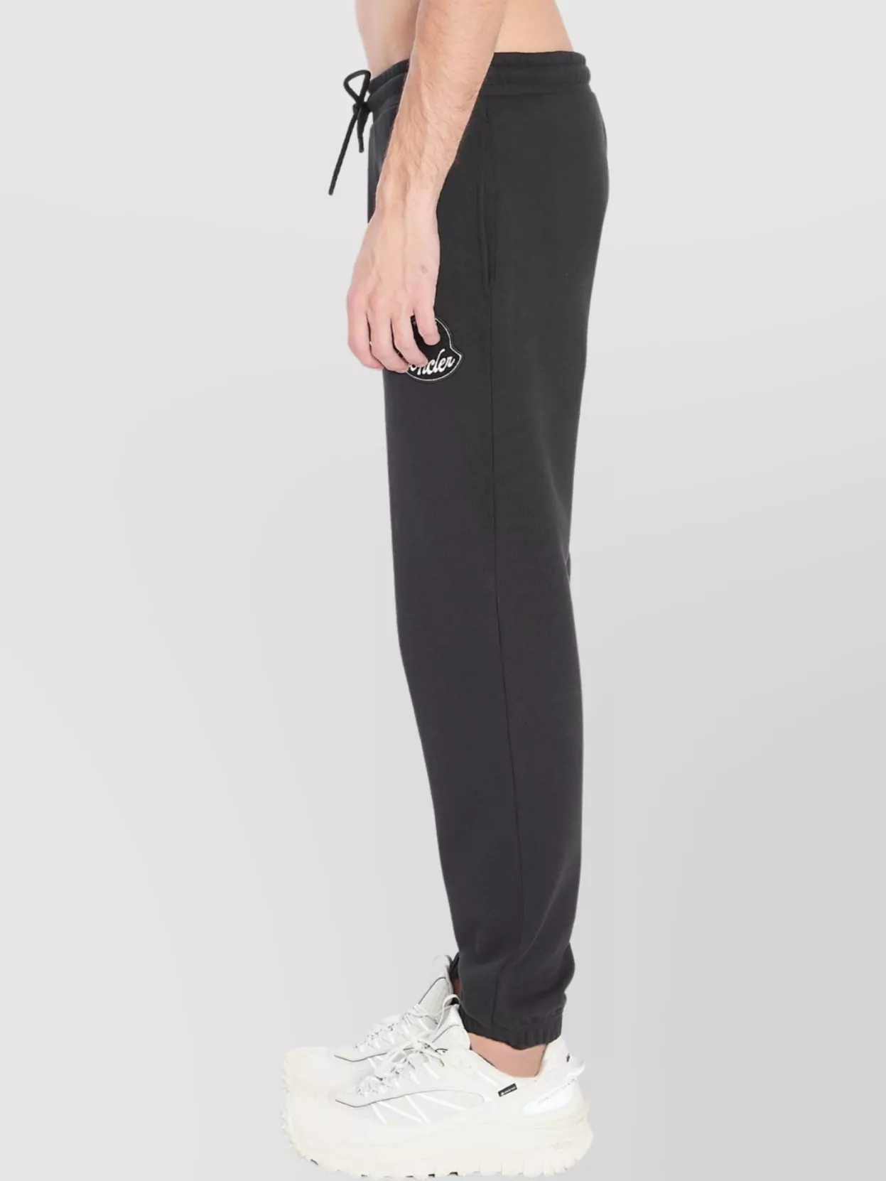 Moncler Cotton Sweatpants With Elastic Cuffs And Waistband