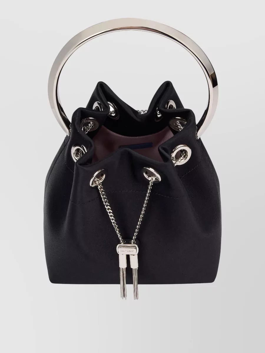 Jimmy Choo Bon Bon Satin Bucket Bag