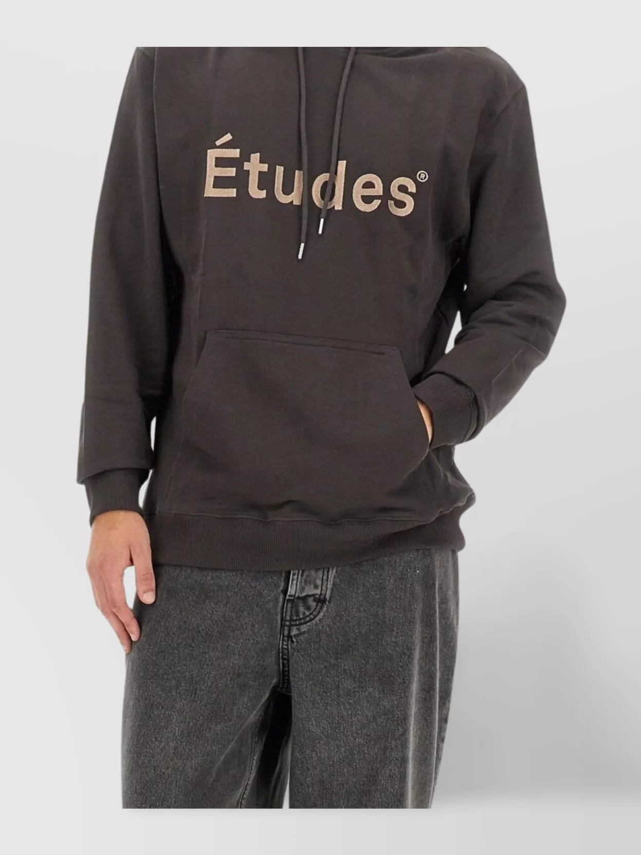 Études Logo Hooded Sweatshirt Kangaroo Pocket