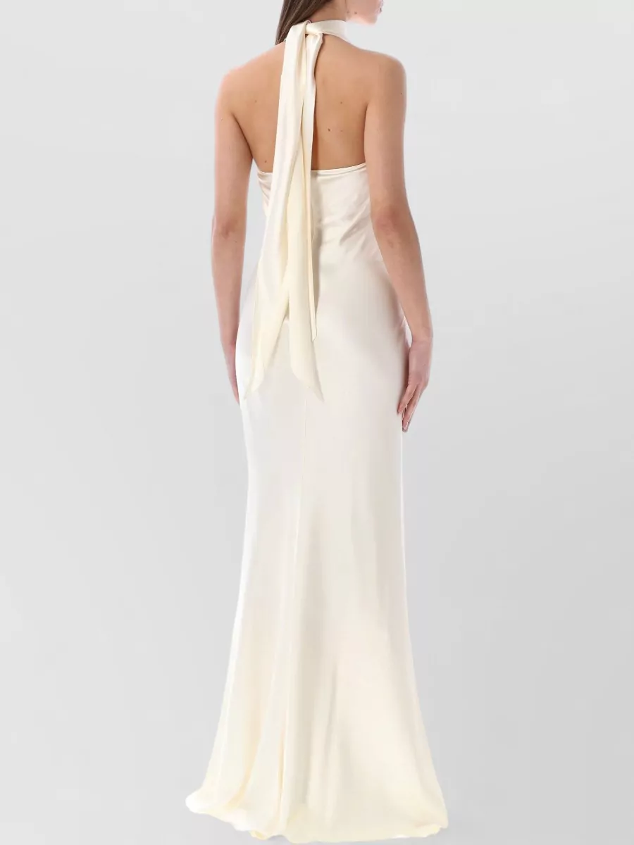 Ralph Lauren Halterneck Sleeveless Maxi Dress