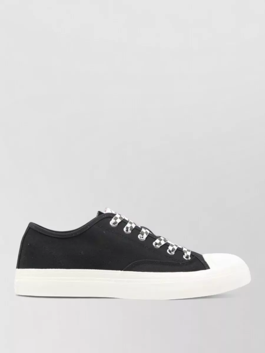 Kenzo Low Sneakers Round Toe Silk Fabric