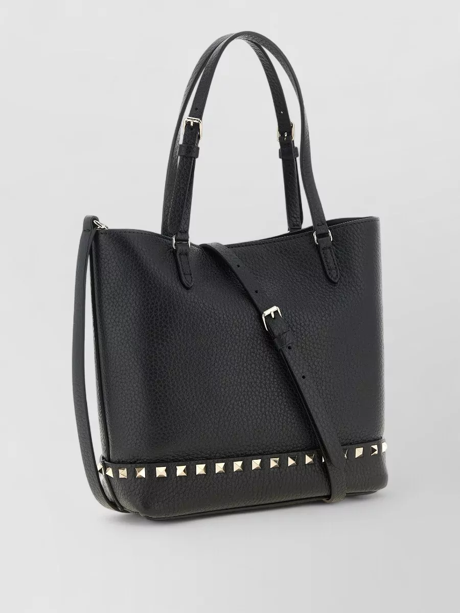 Valentino Garavani Small Rockstud Tote Bag Dual Handles