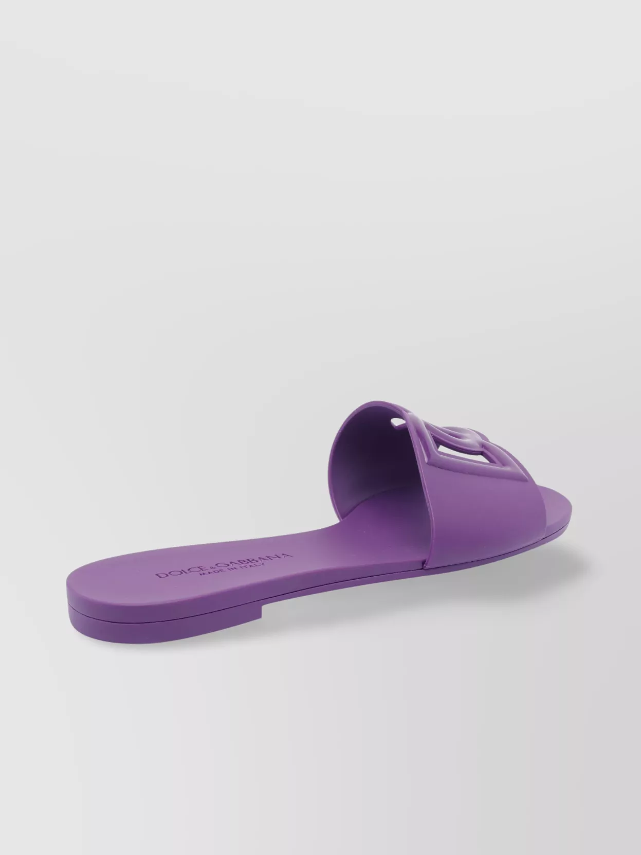 Dolce&Gabbana Open Toe Rubber Slide Sandals