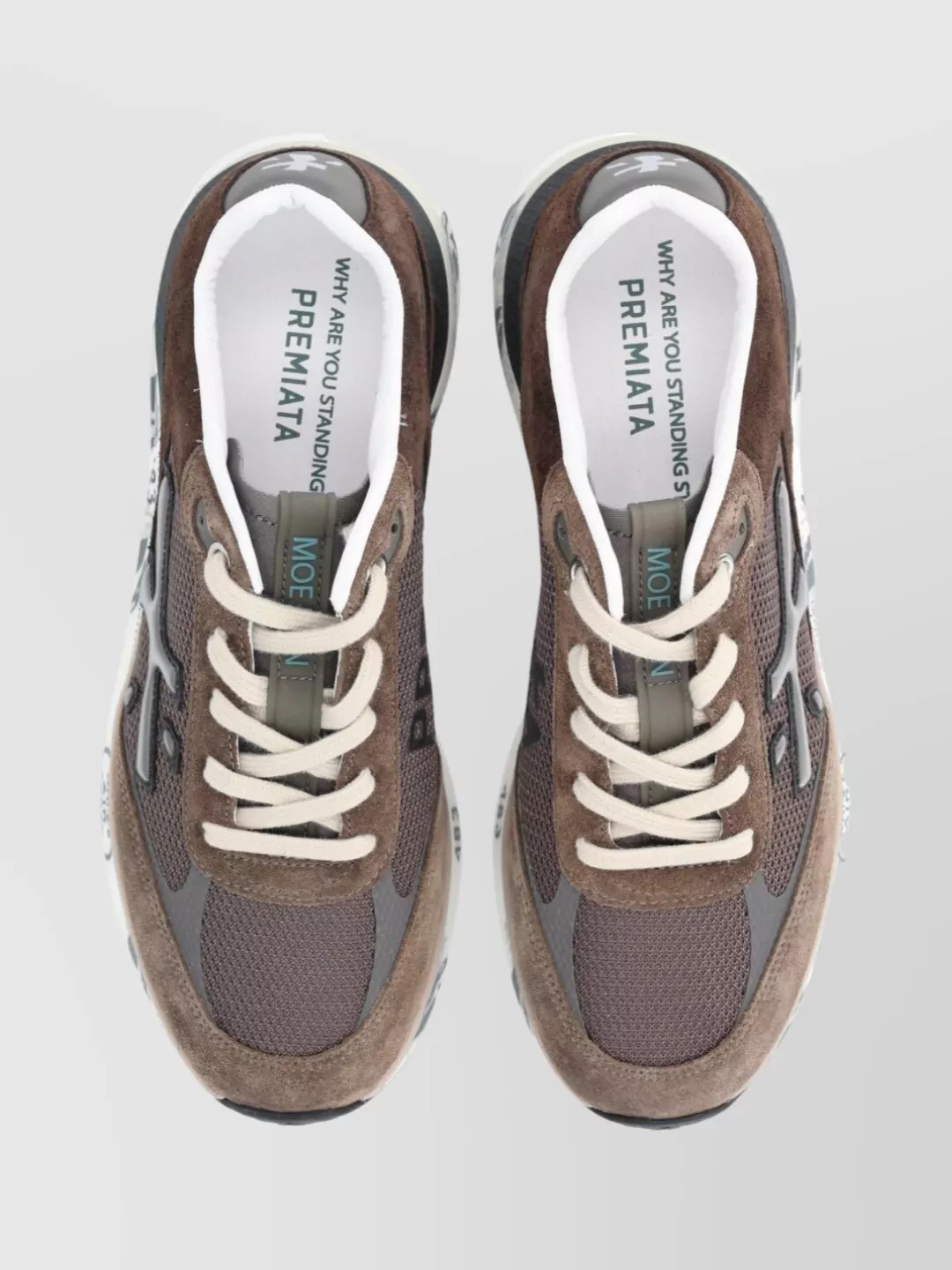 Premiata Stylish Sneakers With Mesh And Suede